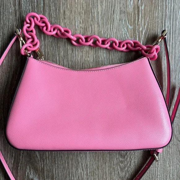 Kate Spade Pink Crossbody Bag with Chain Strap - Picture 3 of 4